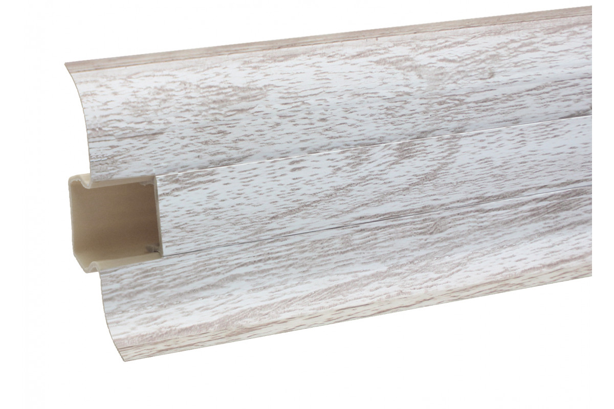 ФотоПлінтус ТМ "Premium Decor" матовий - 325 Дуб біленийз офіційного сайту OSKAR™