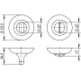 Фото6Ручка поворотна BK6.R.TL54 (BK6 TL)з офіційного сайту OSKAR™
