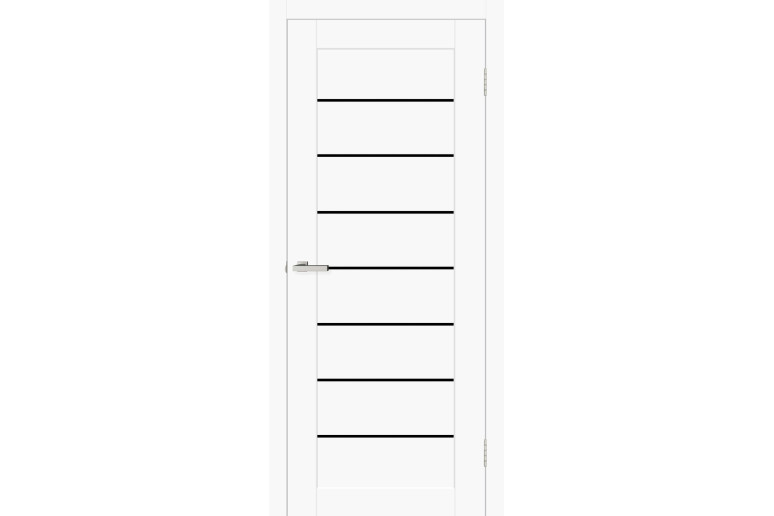 Двері ТМ "ОМіС" Cortex Deco 10 ЧС (чорне скло) Silk Matt