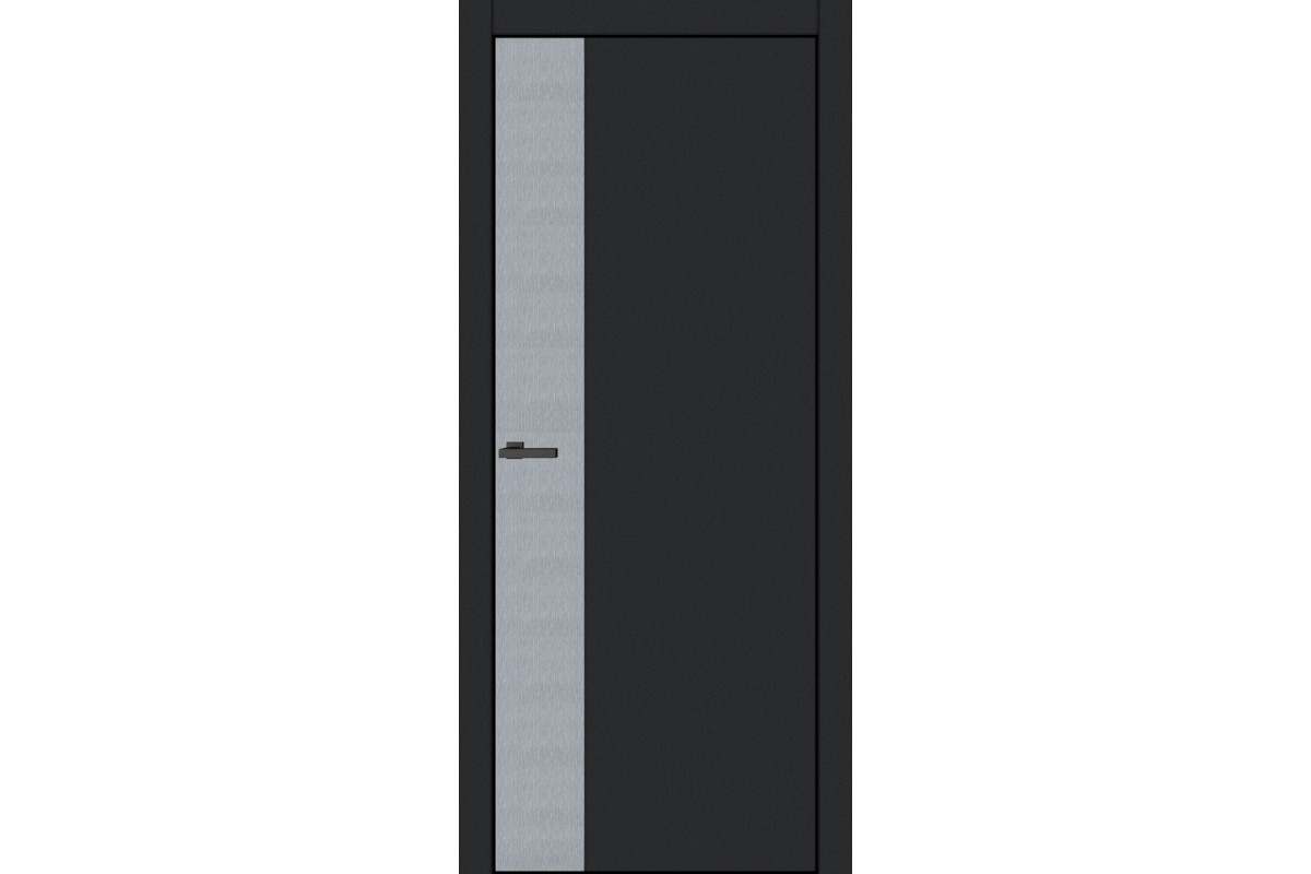 ФотоДвері ТМ "ОМіС" FLAT 12V (торець BLK) ПВХ (срібний браш)з офіційного сайту OSKAR™